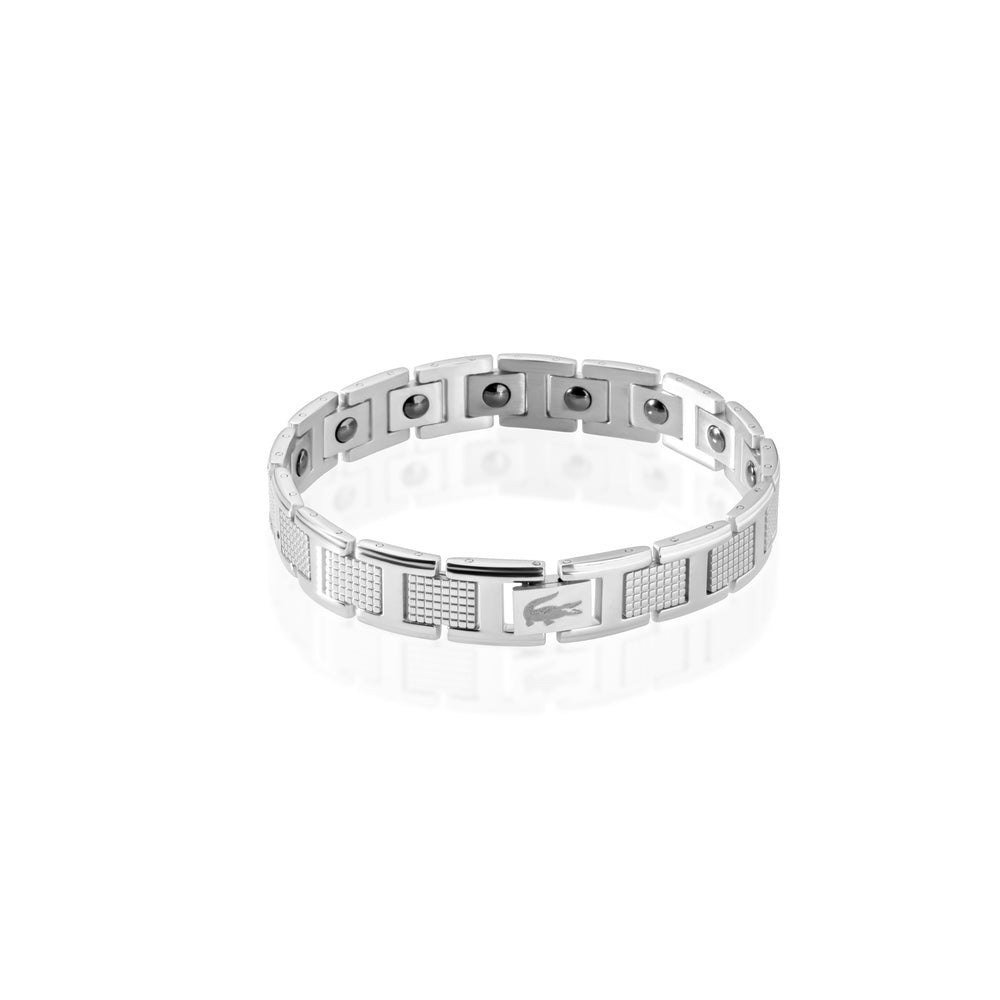 Men’s Stainless Steel Bracelet – Silver & Black