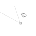 Sterling Silver Necklace & Ring Set – 925 Stamped